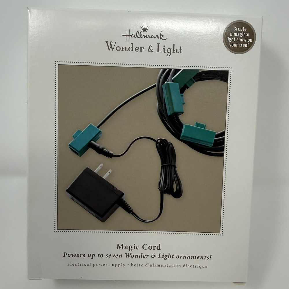 Hallmark Wonder & Light Magic Cord Powers up to 7 Wonder & Light Ornaments! NEW